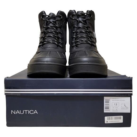 Nautica Men Lockview Cold Weather Winter Duck Boots Size US 13M Black main image 5